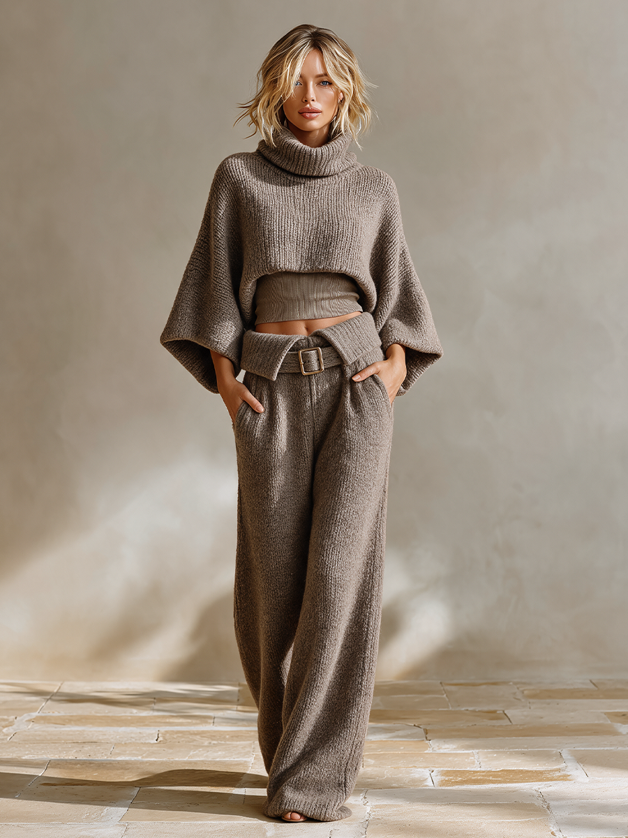 Women's Knit Casual Two‑Piece Set