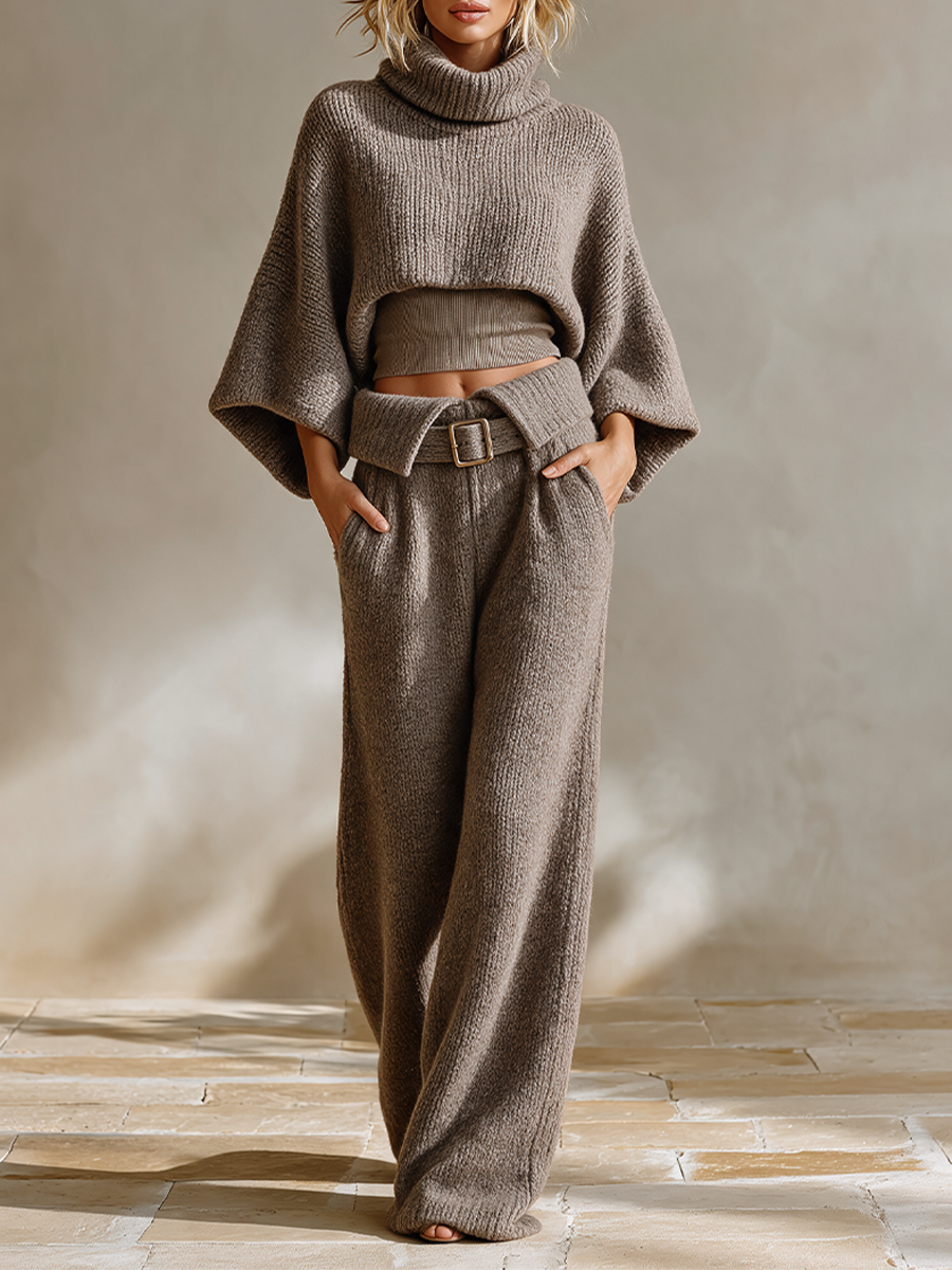 Women's Knit Casual Two‑Piece Set
