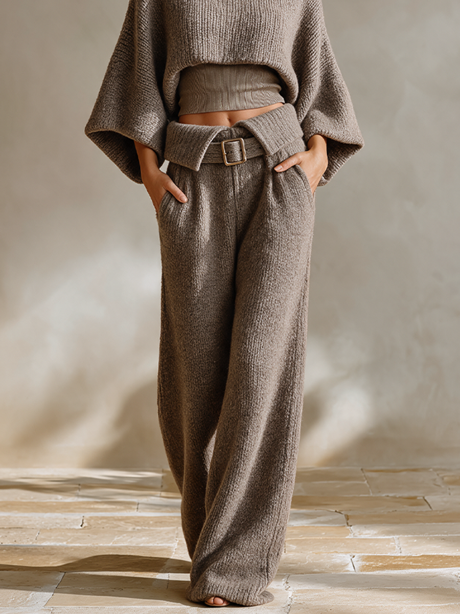 Women's Knit Casual Two‑Piece Set