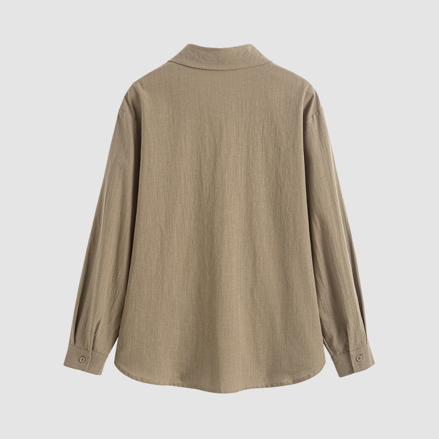 Noemi™ Soft classic pocket blouse